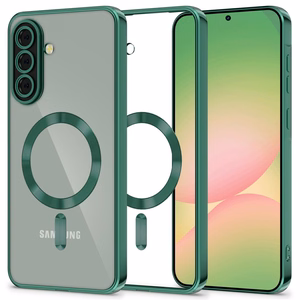 Tech-Protect MagFlex MagSafe Ümbris jaoks Samsung Galaxy A56 5G - Clear Roheline