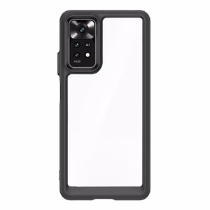 Outer Space Case silikoonist ümbris Xiaomi Poco M4 Pro 5G jaoks - must