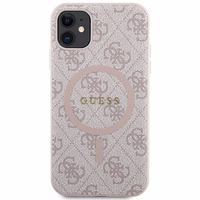 GUESS ümbris jaoks IPHONE 11 compatible with MagSafe GUHMN61G4GFRP (4G Ring classic logo) roosa