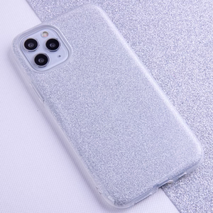 Glitter 3in1 ümbris jaoks Samsung Galaxy A52 5G / A52 4G / A52s 5G hõbedane