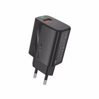 FONENG võrgulaadija EU64 18W 1xUSB QC3.0 + kaabel Lightning must