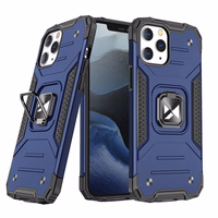 Wozinsky Ring Armor Case Kickstand Tough Rugged Cover for iPhone 13 Pro Max sinine