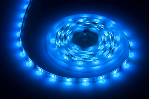 Lighting kit with 150-LED 5050 SMD strip, power supply and colour controller
