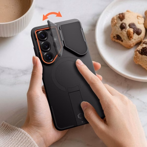 Tech-Protect Kevlar Aura MagSafe Ümbris for Samsung Galaxy S26 Ultra - must and oranž