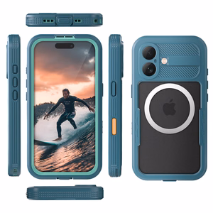 Crong Seal Cover IP68 veekindel ümbris seadmele iPhone 17, meresinine