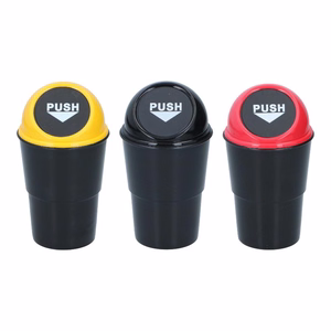 Dunlop auto prügikast, 400 ml, 10x17 cm, kollane ja must