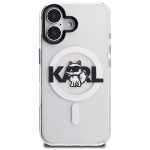 Karl Lagerfeld IML Choupette Sketch Logo MagSafe iPhone 17 Ümbris - Clear