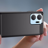 Carbon Ümbris ümbris jaoks Honor Play 40 Plus / Honor X7a flexible silicone carbon cover must