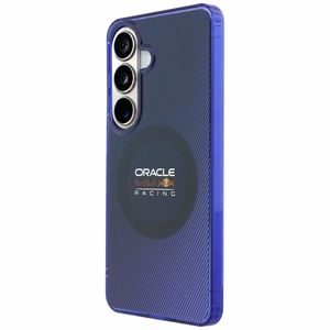 punane BULL ümbris SAMSUNG S26 RBHMS26S24HGDSV (Magnetic Double Layer PC Blended Lines) tumesinine