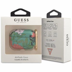 Guess GUACAPTPUBKFL01 AirPods Pro чехол зелёный/зелёный N.1 Flower Collection