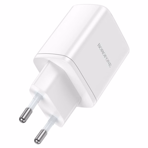 Borofone Wall Laadija BN9 Reacher - 2xType C - QC 3.0 PD 35W valge