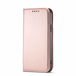 Magnetkaardi ümbris iPhone 14 Pro Maxi jaoks flip cover rahakoti statiiv roosa