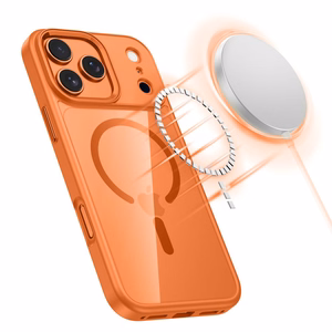 Tech-Protect MagMat MagSafe Ümbris jaoks iPhone 17 Pro Max - läbipaistev oranž