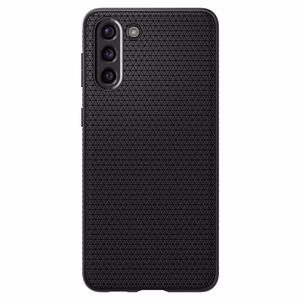 Spigen Liquid Air ümbris Samsung Galaxy S21-le - matt must