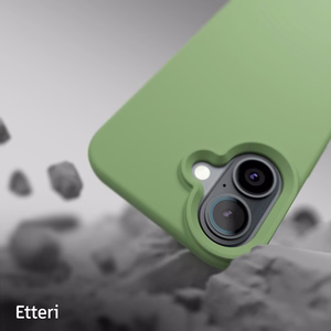 Etteri силиконовый чехол iPhone 16 Plus 6,7" светло-зеленый