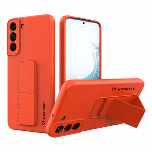 Wozinsky Kickstand Case silikoonist ümbris koos statiiviga Samsung Galaxy S22+ punane