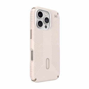 Speck Presidio2 Grip ClickLock & MagSafe ümbris seadmele iPhone 16 Pro, Bleached Bone / Heirloom Gold / Hazel Brown