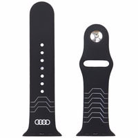 Rihm Audi Geometric Pattern Silicone Watch Strap jaoks Apple Watch 44/45/46/49mm must