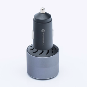 Car laadija Forcell F-Energy Alu 2 x USB C + USB A QC4.0 PD SFC2.0 3A 85W hall