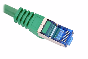 LANBERG PATCHCORD S/FTP CAT.6A 0.5M roheline LSZH