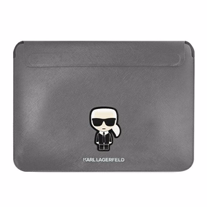 Karl Lagerfeld Saffiano Ikonik Karl ümbris jaoks a 16" laptop - silver