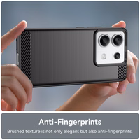 Carbon Ümbris jaoks Xiaomi Redmi Note 13 Pro - must