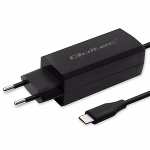 Qoltec 52420 90W GaN ülikiiret laadimist toetav laadija | 5-20V | 3-4.5A | USB-C 3.1