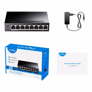 Cudy GS108 võrgulüliti Gigabit Ethernet (10/100/1000) must