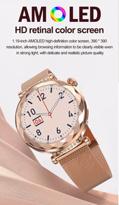 Blavec Smartwatch W-19 Liana HD AMOLED Voice Call (SWW19-RG) rose kuldne + 2 straps