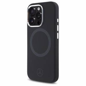 Mercedes Silicone Tonal Logo MagSafe iPhone 16 Pro Ümbris - must