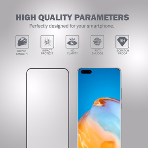 Crong 3D Armour Glass 9H kogu ekraani kattev karastatud kaitseklaas Huawei P40 Pro telefonile koos paigaldusraamiga