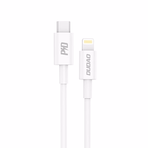 Dudao L6X USB-C - Lightning PD 20W 1m Kaabel - valge