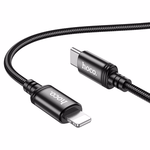 Кабель USB C to Lightning Hoco PD 20W 1 м X89 чёрный
