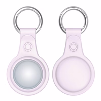 Dux Ducis 4tk komplekt Silikoonist paindlik kate võtmehoidja aasale Apple AirTag (must / roheline / roosa / sinine)