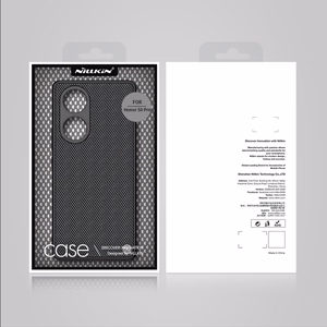 Nillkin Textured Case vastupidav tugevdatud ümbris geelraamiga ja nailonist tagaküljega Honor 50 Pro jaoks must