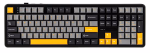 F108 Gray+Orange+Deep Gray Gasket klaviatuur Volcano RGB lülititega – AULA