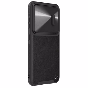 Чехол Nillkin CamShield Leather S для Samsung Galaxy S23+ с защитой камеры чёрный