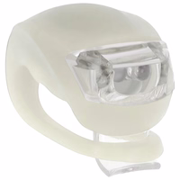 Setty jalgratta laternad silikoonist komplekt ees valge + taga punane LR-01