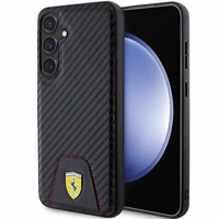 Ferrari Carbon Stitched Bottom ümbris jaoks Samsung Galaxy S24+ - must