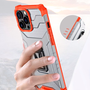 Crystal Ring Case Kickstand Tough Rugged Cover for iPhone 12 Pro Max sinine