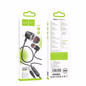 HOCO wire kõrvaklapid Jack 3,5 mm with microphone M107 must