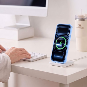 Tech-Protect MagPeak MagSafe CC ümbris mudelile iPhone 18 Pro / 17 Pro – läbipaistev sinine