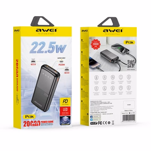 External battery Akupank Awei P13K PD20W/QC22.5W 20000mAh must