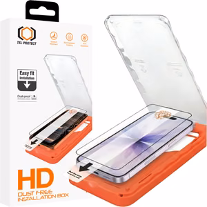 Tel Protect Dust-Free Easy Fit HD Titan закаленное стекло для Iphone 16 Pro/17 черное