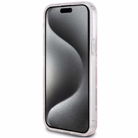 GUESS ümbris jaoks IPHONE 15 compatible with MagSafe GUHMP15SHGCUSTGP (IML GCUBE) roosa