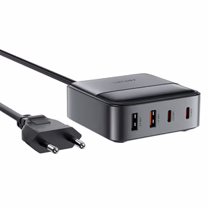 Acefast Z6 Laadija Network GaN Desktop 2x USB-A / 2x USB-C PD 65W - must