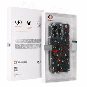 TEL PROTECT Christmas Ümbris jaoks Iphone 13 Pro Max Design 5 Clear