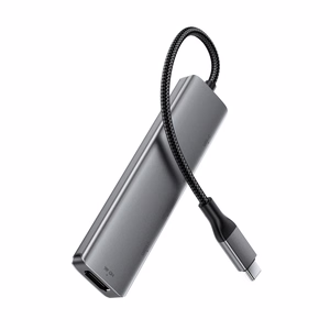 Acefast J16 USB jaotur USB-C 5-in-1 HDMI 4K 60Hz PD90W dokkimisjaam - hall