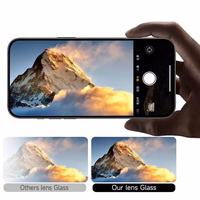 Tempered glass Tel Protect Titanium Lens 99% AR on camera jaoks Samsung Galaxy S25 läbipaistev (lens 3 pcs)