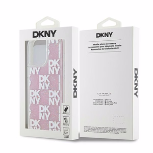 DKNY DKHCP15XLCPEPP iPhone 15 Pro Max6.7" roosa ümbris Liquid Glitter Multilogo